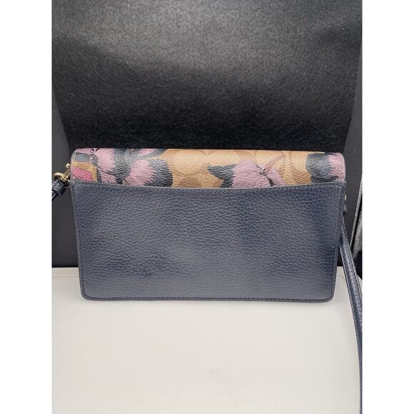 Coach Anna Crossbody Foldover Clutch Purse L2032-6226 Kaffe Fassett Floral. - Picture 2 of 11